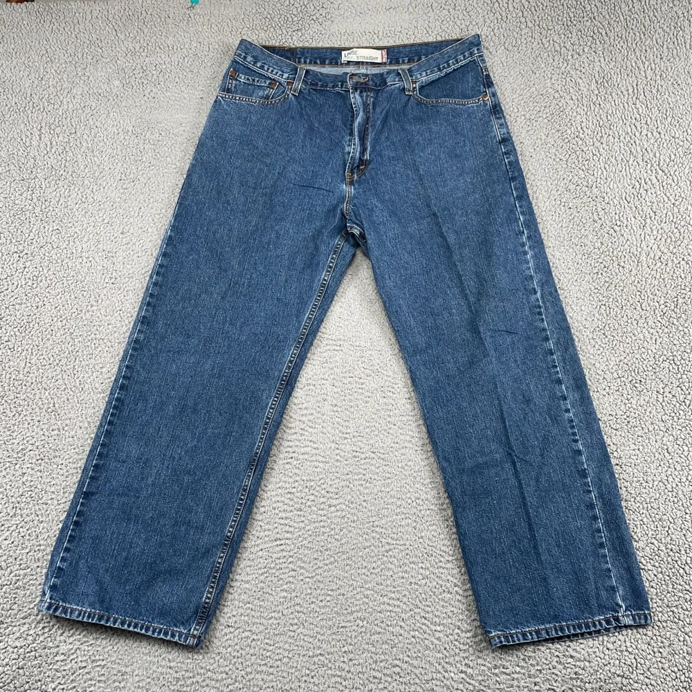 Levi's Jeans Mens 36x30 Blue 569 Loose Straight Leg Denim Casual Classic